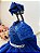 Vestido Infantil Azul Royal Festa Tule Glitter - Imagem 6