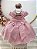 Vestido Infantil Rose Festa Tule Glitter - Imagem 5