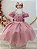 Vestido Infantil Rose Festa Tule Glitter - Imagem 2