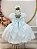 Vestido Infantil Verde Claro Festa Tule Glitter - Imagem 5