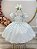 Vestido Infantil Verde Claro Festa Tule Glitter - Imagem 2