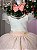 Vestido Infantil Pessego Midi Festa Luxo - Imagem 5