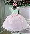 Vestido Infantil Rosa Bebê Midi Festa Luxo - Imagem 6