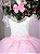 Vestido Infantil Rosa Bebê Midi Festa Luxo - Imagem 5