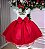 Vestido Infantil Vermelho Midi Festa Luxo - Imagem 8