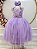 Vestido Infantil Lilás Longo Renda Formatura Daminha - Imagem 8