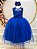 Vestido Infantil Azul Royal Longo Renda Formatura Daminha - Imagem 8