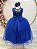 Vestido Infantil Azul Royal Longo Renda Formatura Daminha - Imagem 5
