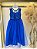 Vestido Infantil Azul Royal Longo Renda Formatura Daminha - Imagem 6