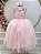 Vestido Infantil Rosa Claro Longo Renda Formatura Daminha - Imagem 6