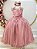 Vestido Infantil Rosé Longo Renda Formatura Daminha - Imagem 2