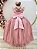 Vestido Infantil Rosé Longo Renda Formatura Daminha - Imagem 5