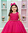 Vestido Infantil Pink Longo Renda Formatura Daminha - Imagem 2