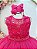 Vestido Infantil Pink Longo Renda Formatura Daminha - Imagem 3