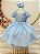 Vestido Infantil Azul Claro Festa Tule Glitter - Imagem 2