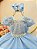 Vestido Infantil Azul Claro Festa Tule Glitter - Imagem 3