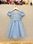 Vestido Infantil Azul Claro Festa Tule Glitter - Imagem 7