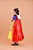 Vestido Infantil Princesa Branca de Neve Longo Com Capa - Imagem 9