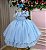 Vestido Infantil Azul Bebe Midi Festa Luxo Lese Formatura - Imagem 1