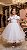Vestido Infantil Branco Midi Festa Luxo Lese Formatura - Imagem 1