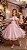 Vestido Infantil Rosa Bebe Midi Festa Luxo Lese Formatura - Imagem 2