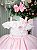 Vestido Infantil Rosa Bebe Midi Festa Luxo Lese Formatura - Imagem 3