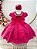 Vestido Infantil Pink Tule Bordado com Glitter Daminhas - Imagem 5