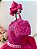 Vestido Infantil Pink Tule Bordado com Glitter Daminhas - Imagem 3