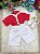 Conjunto Menino Social Vermelho Suspensório Branco Natal - Imagem 6