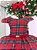 Vestido Intantil Natalino Ursinho Xadrez Vermelho Natal - Imagem 6