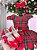 Vestido Intantil Natalino Ursinho Xadrez Vermelho Natal - Imagem 3