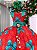 Vestido Infantil Natalino Alegria do Natal Vermelho Festas - Imagem 6