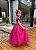 Vestido Infantil Formatura Pink Longo Glitter Dama - Imagem 3