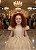 Vestido Infantil Formatura Dourado Longo Glitter Dama - Imagem 7