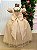 Vestido Infantil Formatura Dourado Longo Glitter Dama - Imagem 5