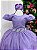 Vestido Infantil Formatura Lilás Longo Glitter Dama - Imagem 3