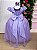 Vestido Infantil Formatura Lilás Longo Glitter Dama - Imagem 5