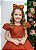 Vestido Infantil Formatura Terracota Longo Glitter Dama - Imagem 3