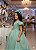 Vestido Infantil Formatura Verde Oliva Longo Glitter Dama - Imagem 7