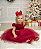 Vestido Infantil Natal Vermelho Luxo Festas - Imagem 1