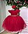 Vestido Infantil Natal Vermelho Luxo Festas - Imagem 7