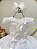 Vestido Infantil Branco Renda Borboletas Daminhas Luxo - Imagem 3