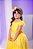 Vestido Infantil Longo Festa Luxo Amarelo Amanda - Imagem 4