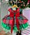 Vestido Infantil Xadrez Vermelho e Verde Natal - Imagem 9