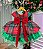 Vestido Infantil Xadrez Vermelho e Verde Natal - Imagem 17