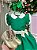 Vestido Infantil Verde Camile Natal Festa Natalina - Imagem 8