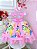 Vestido Infantil Rosa Princesas com Cinto Pérolas - Imagem 3