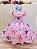 Vestido Infantil Rosa do Stitch e Angel Lilo Luxo - Imagem 1