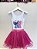 Conjunto Infantil Body Meninas e Saia Pink Lilo Stitch e Angel - Imagem 3