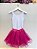 Conjunto Infantil Body Meninas e Saia Pink Lilo Stitch e Angel - Imagem 8